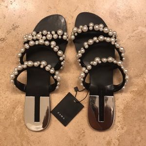 Zara Pearl Sandals
